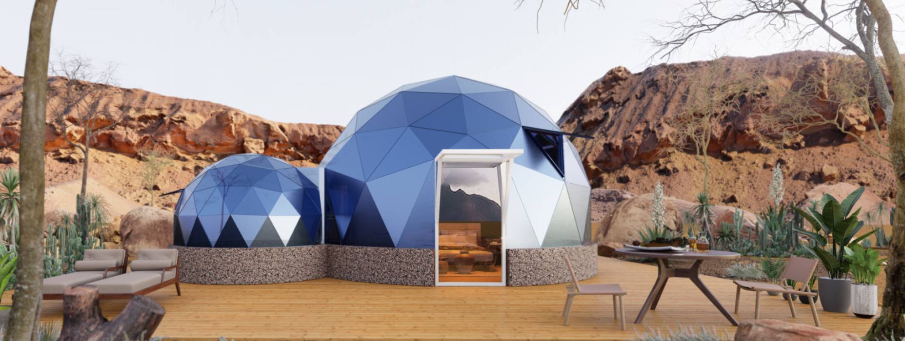 宁安市球形智能光伏玻璃星空房